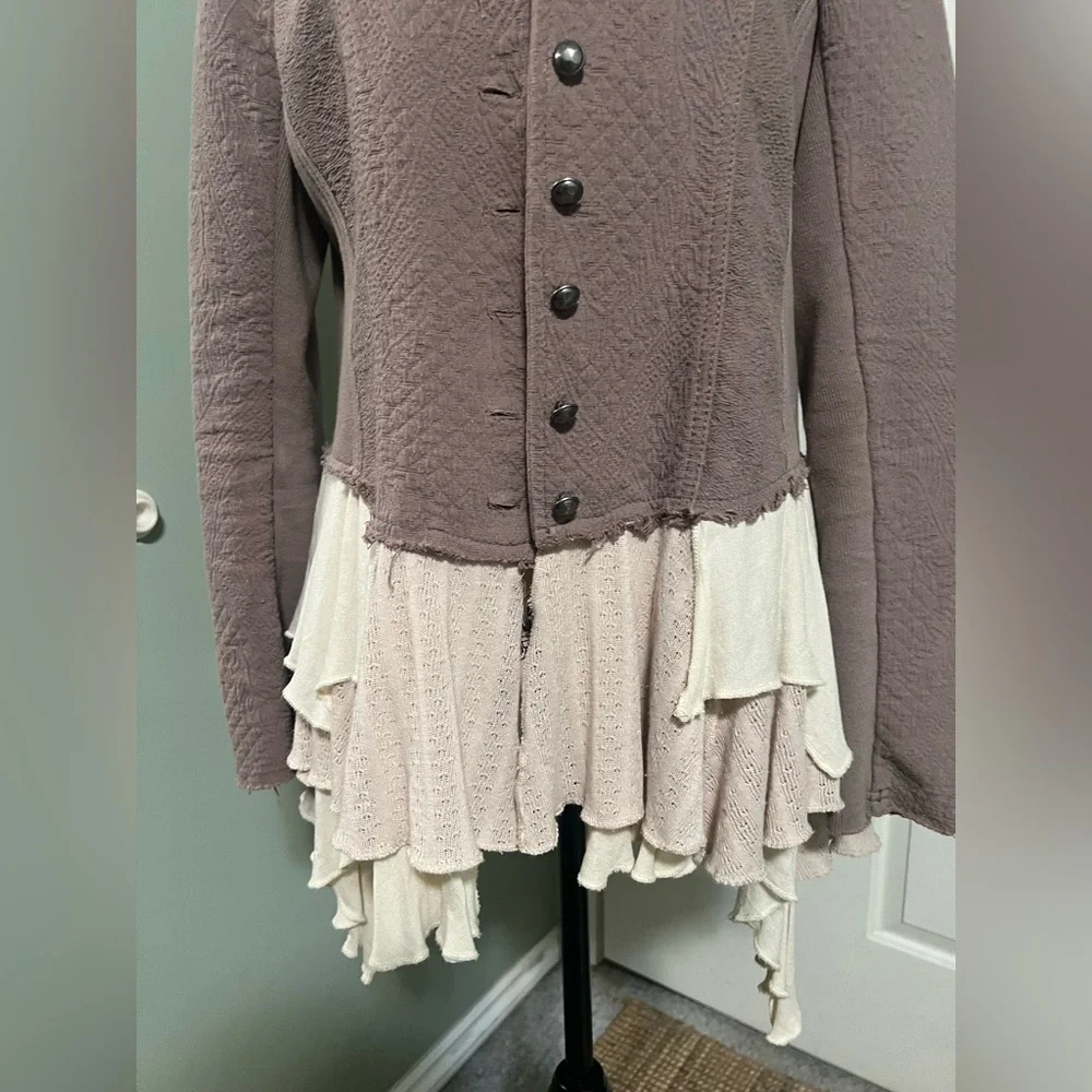 Free People Military Ruffles Jacket - Picture 13 of 13